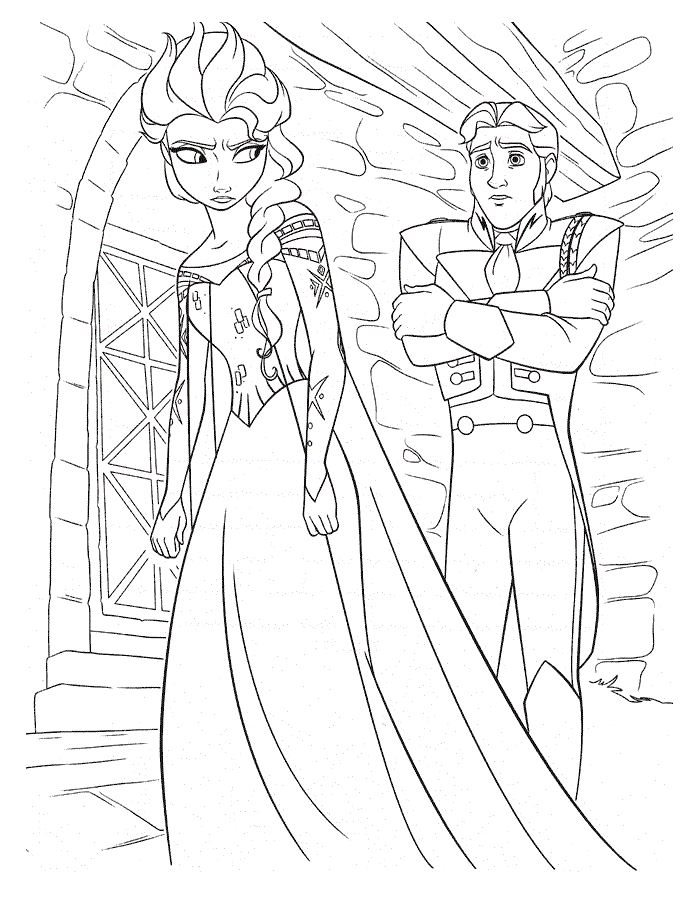 Frozen Coloring Pages for Kids- Printable Coloring Book Pages for Kids