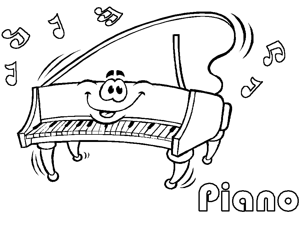 Piano Music Coloring Pages | Coloring Pages