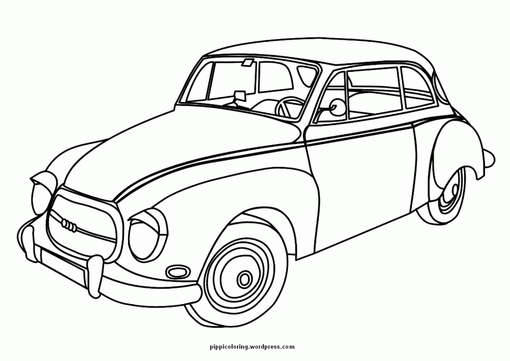 Old-timer car coloring page | coloring pages