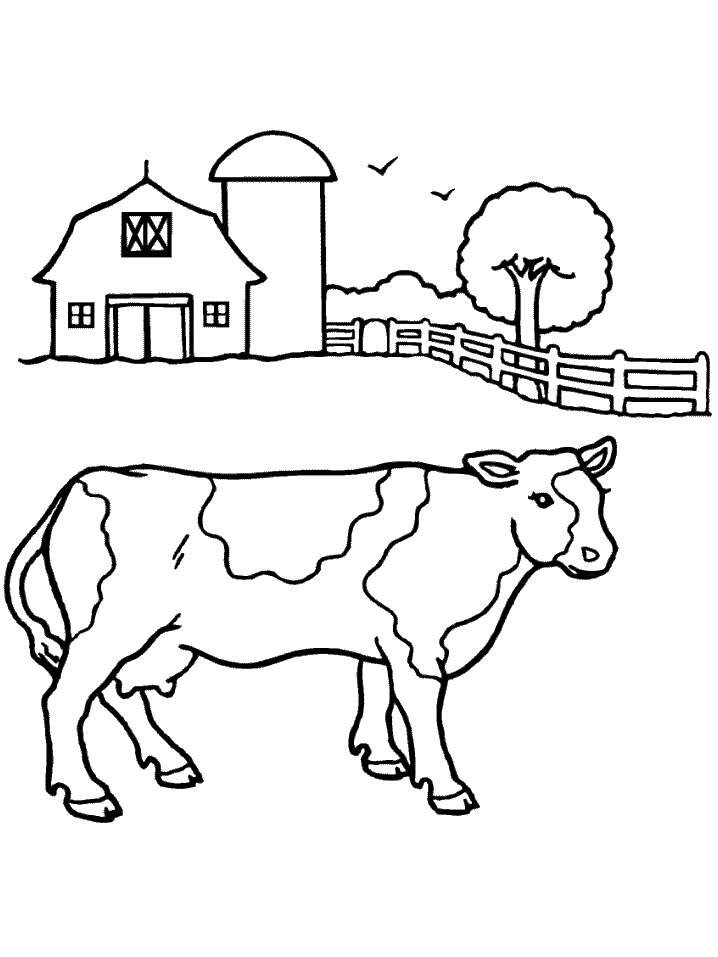 Amazing Coloring Pages: Animal coloring pages - Cow printable 