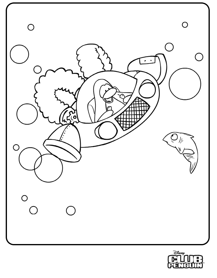club penguin ninjas Colouring Pages (page 2)