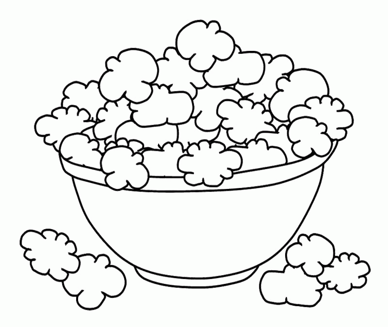 pop corn Colouring Pages (page 3)