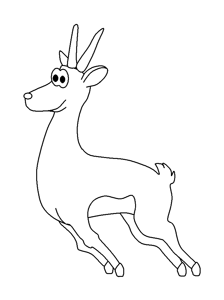 gazelles Colouring Pages (page 2)