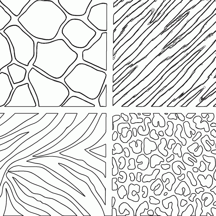 animal print transfer | Coloring pages