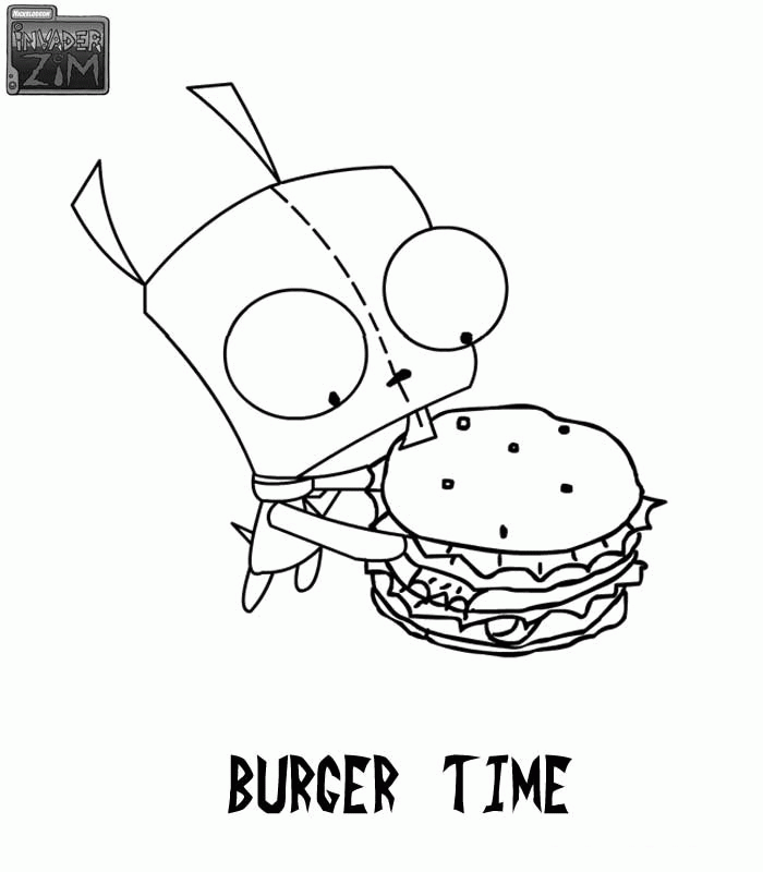 Gir Invader Zim Coloring Pages 355 | Free Printable Coloring Pages