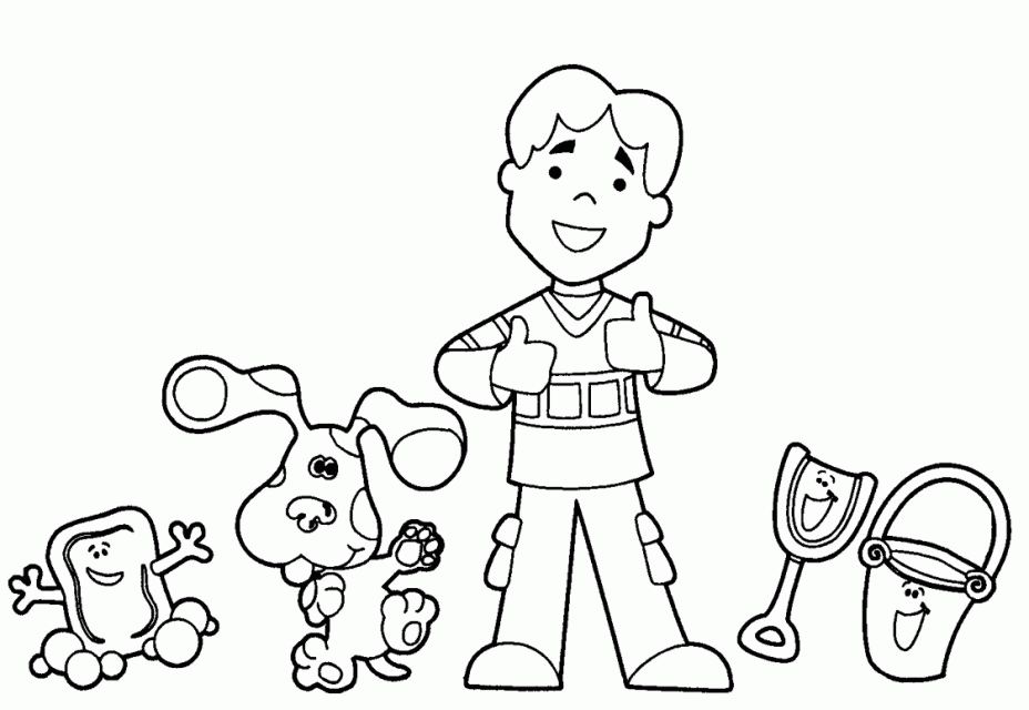 Blues Clues Coloring Book Printable Page 107141 Peanuts Characters 