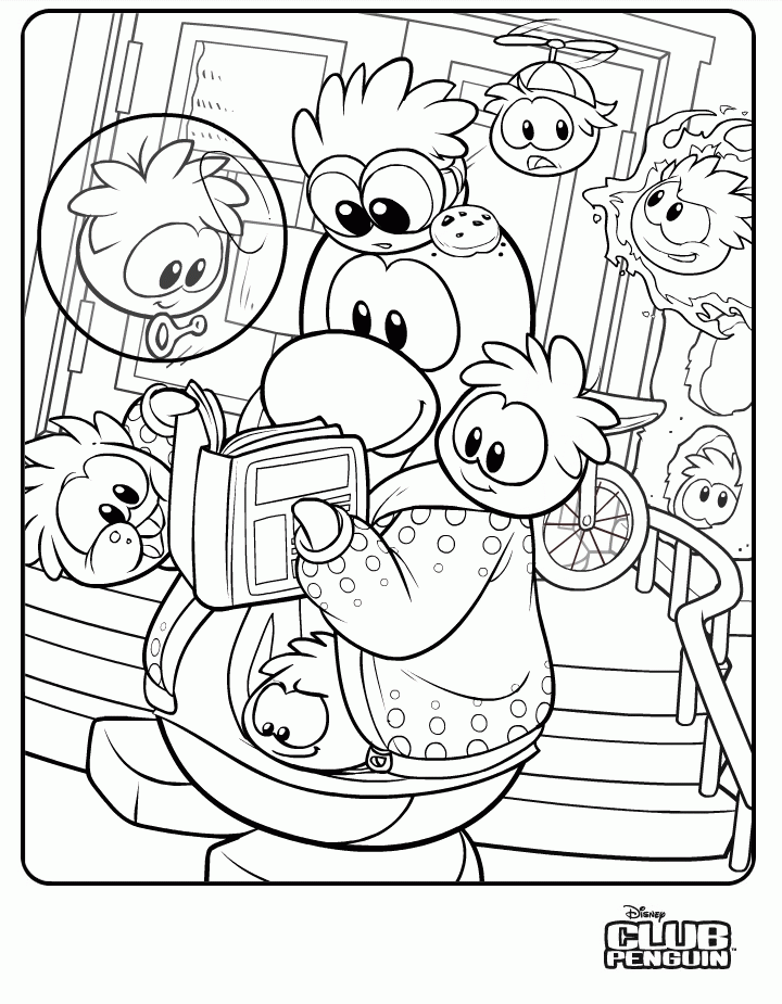 club penguin pets Colouring Pages
