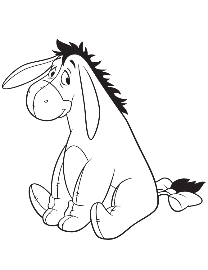 EEYORE Colouring Pages