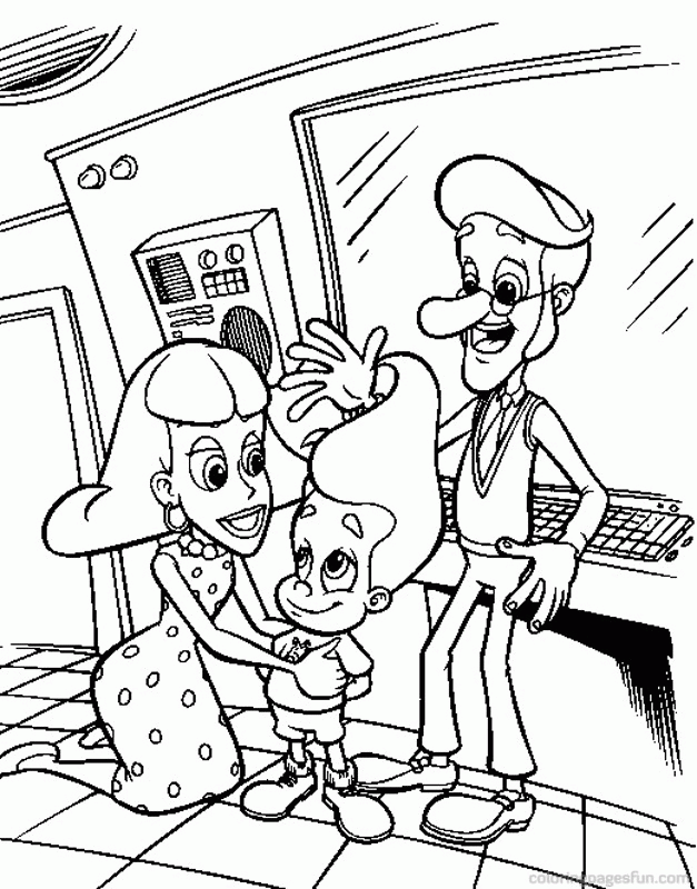 Jimmy Neutron | Free Printable Coloring Pages