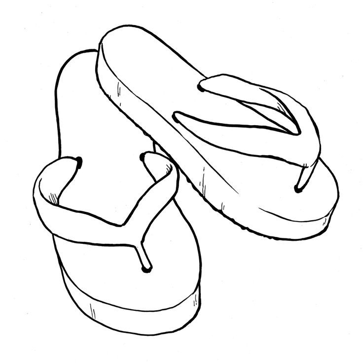 Free FlipFlop | Coloring Pages