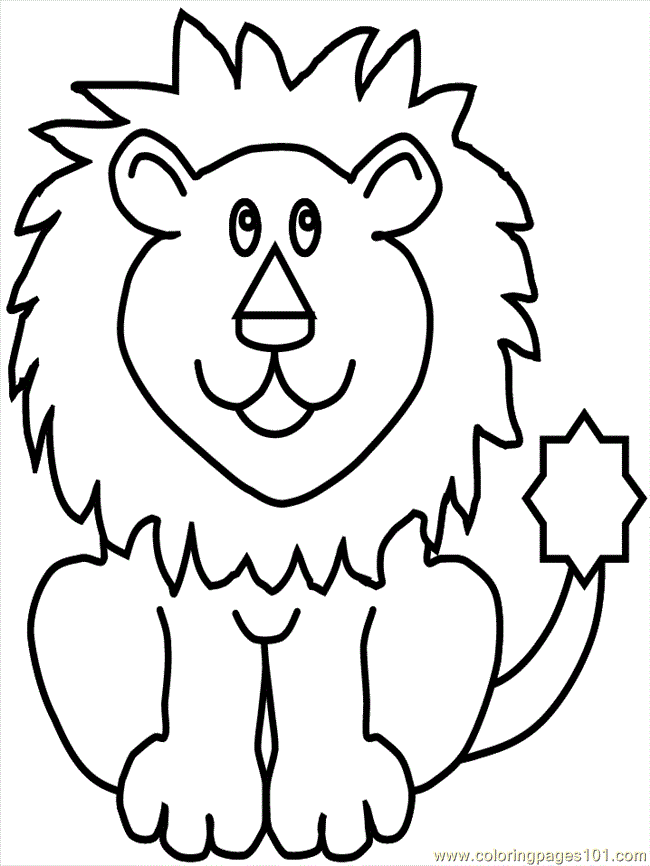 Cartoon Lion Pictures For Kids - Coloring Home