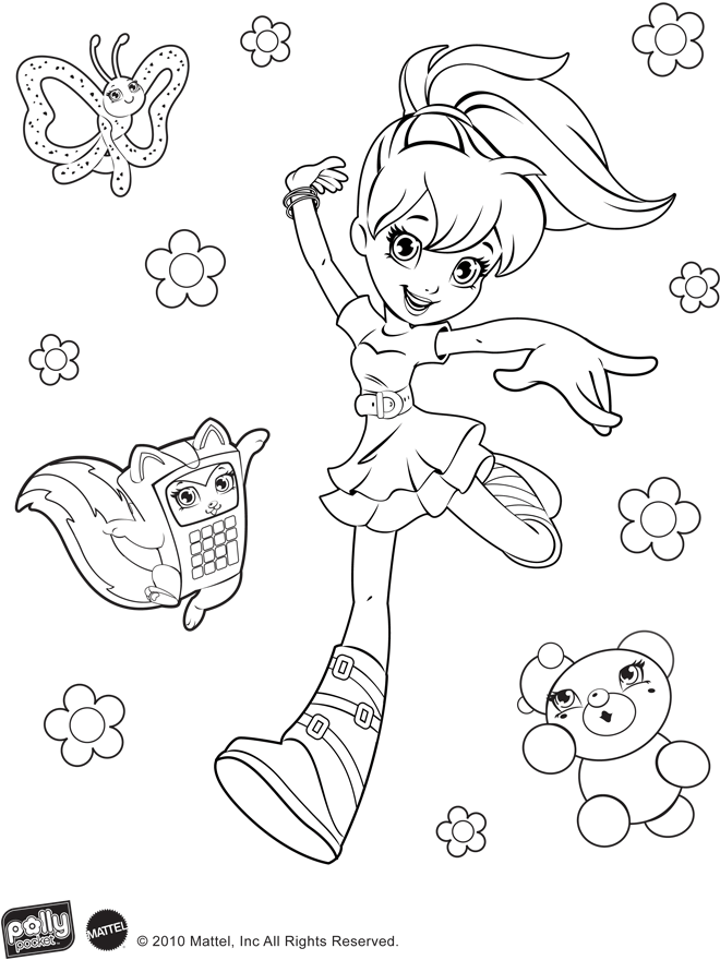 Coloring Pages Polly Pocket 282 | Free Printable Coloring Pages