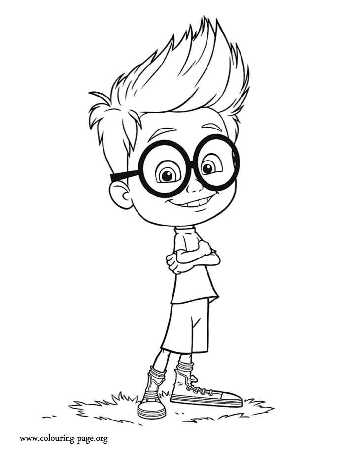 Mr. Peabody & Sherman - Sherman, the smart little boy coloring page