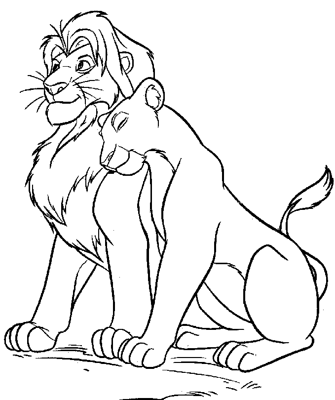 The Lion Roar - Lion Coloring Pages : Coloring Pages for Kids 