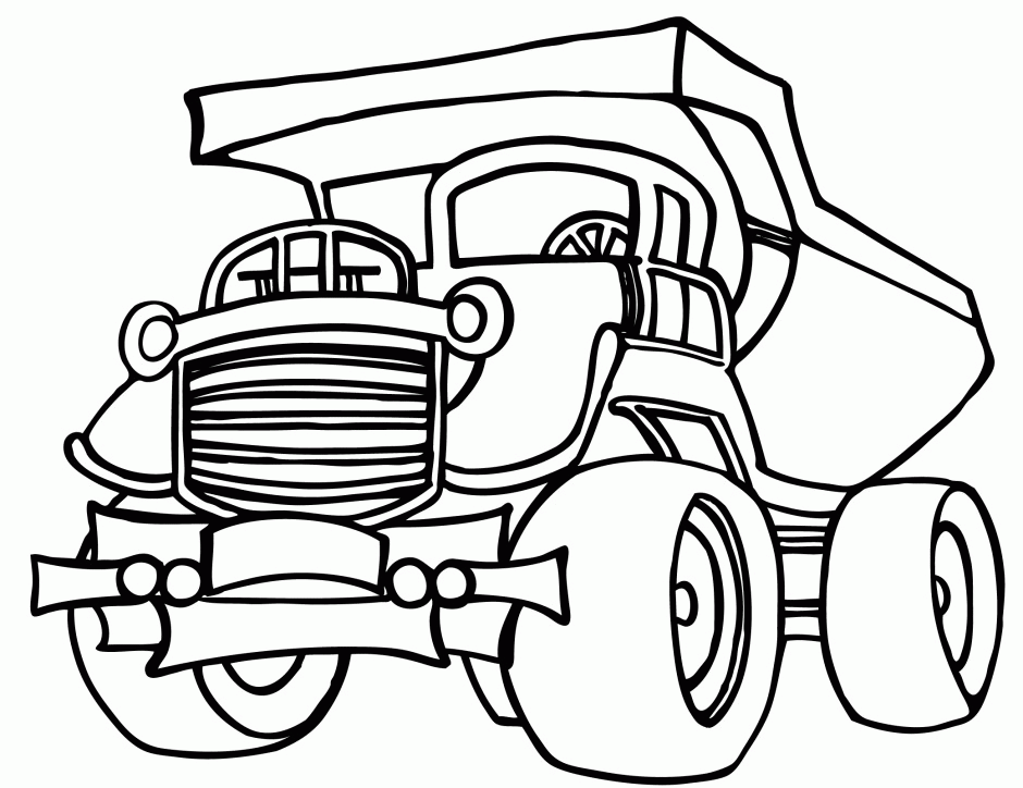 Dump Truck Toy Coloring Page Royalty Free Cliparts Vectors And 