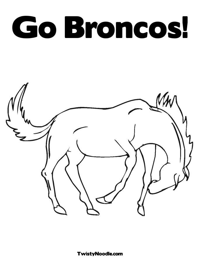 the broncos Colouring Pages