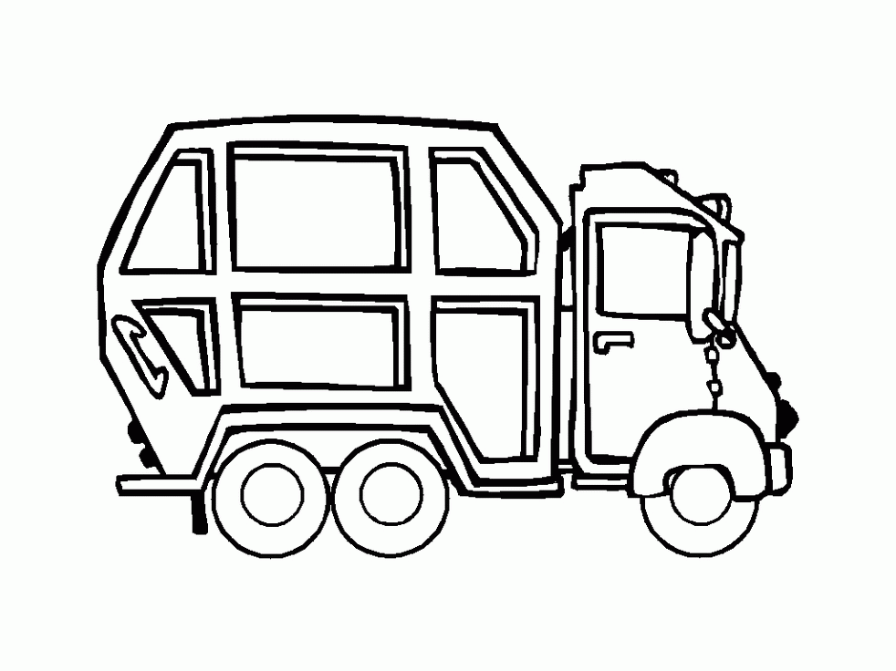 garbage truck coloring page printable art for the kiddos