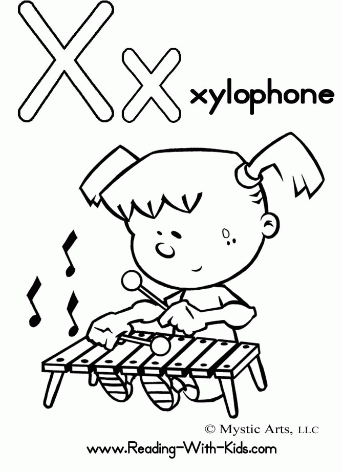 Letter X Coloring Page Images & Pictures - Becuo