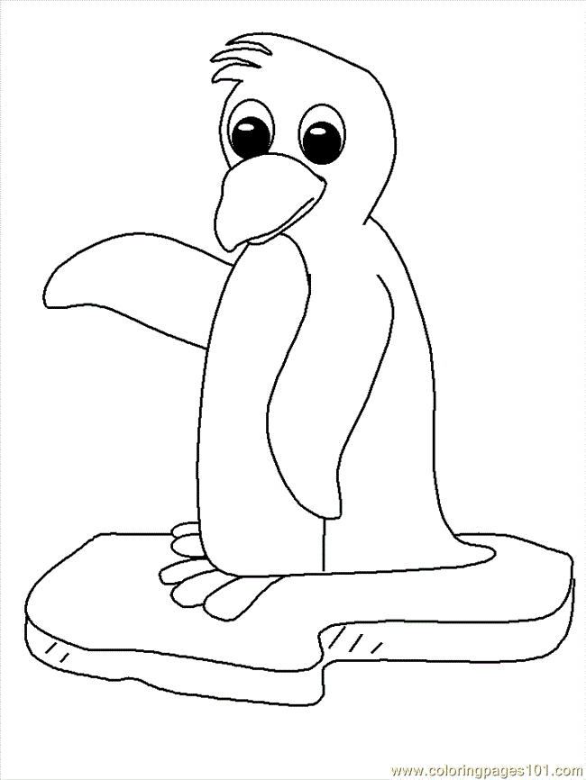 Picture Of A Penguin To Color | Animal Coloring Pages | Kids 