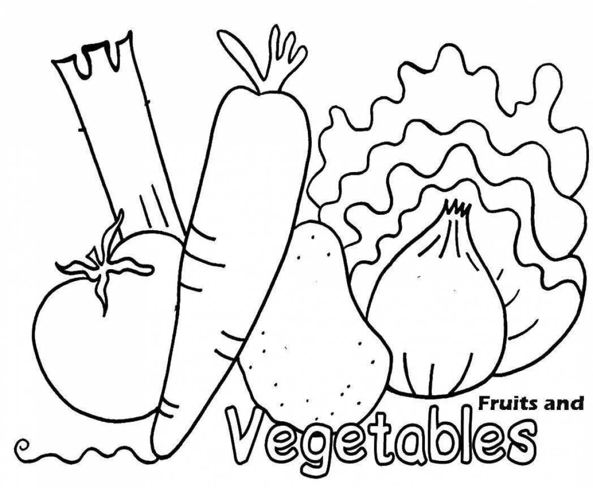 Fruits And Vegetables Coloring Pages - Free Coloring Pages For 