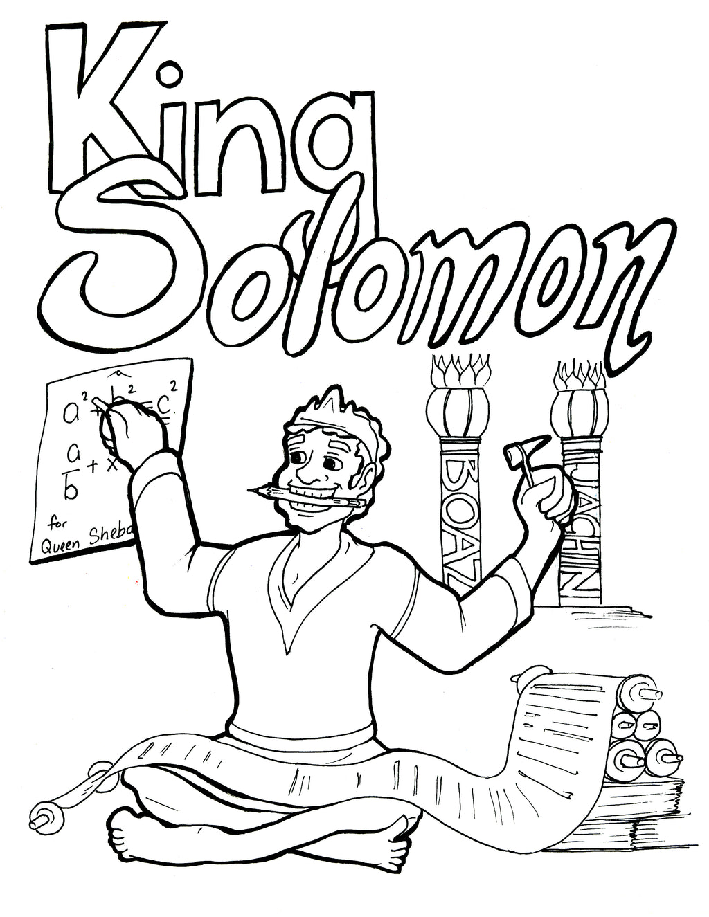 Solomon Coloring Page