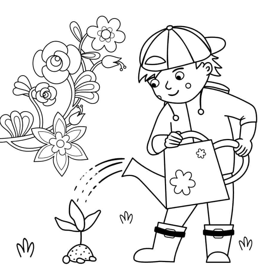 Free Garden Coloring Pages - Artsy Pretty Plants