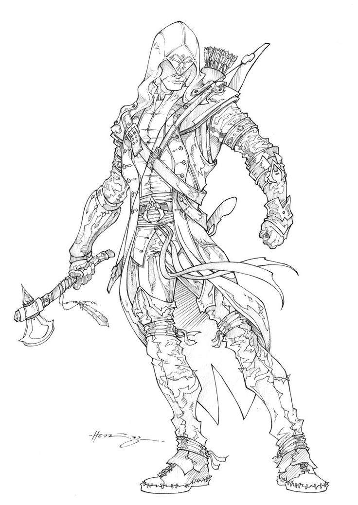 Assassins Creed 3: Connor by Patrick-Hennings on deviantART | Assassins  creed art, Coloring pages, Assassins creed
