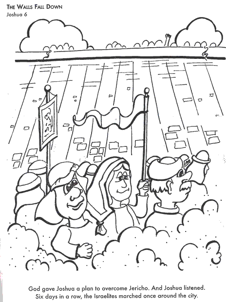 Joshua And The Promised Land Coloring Page - Coloring Home