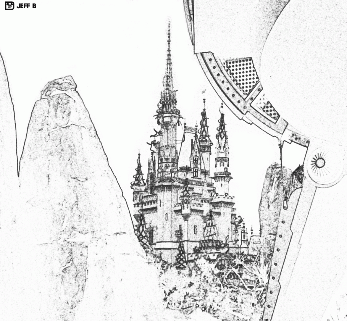 Disney World Castle Coloring Page - Coloring Home