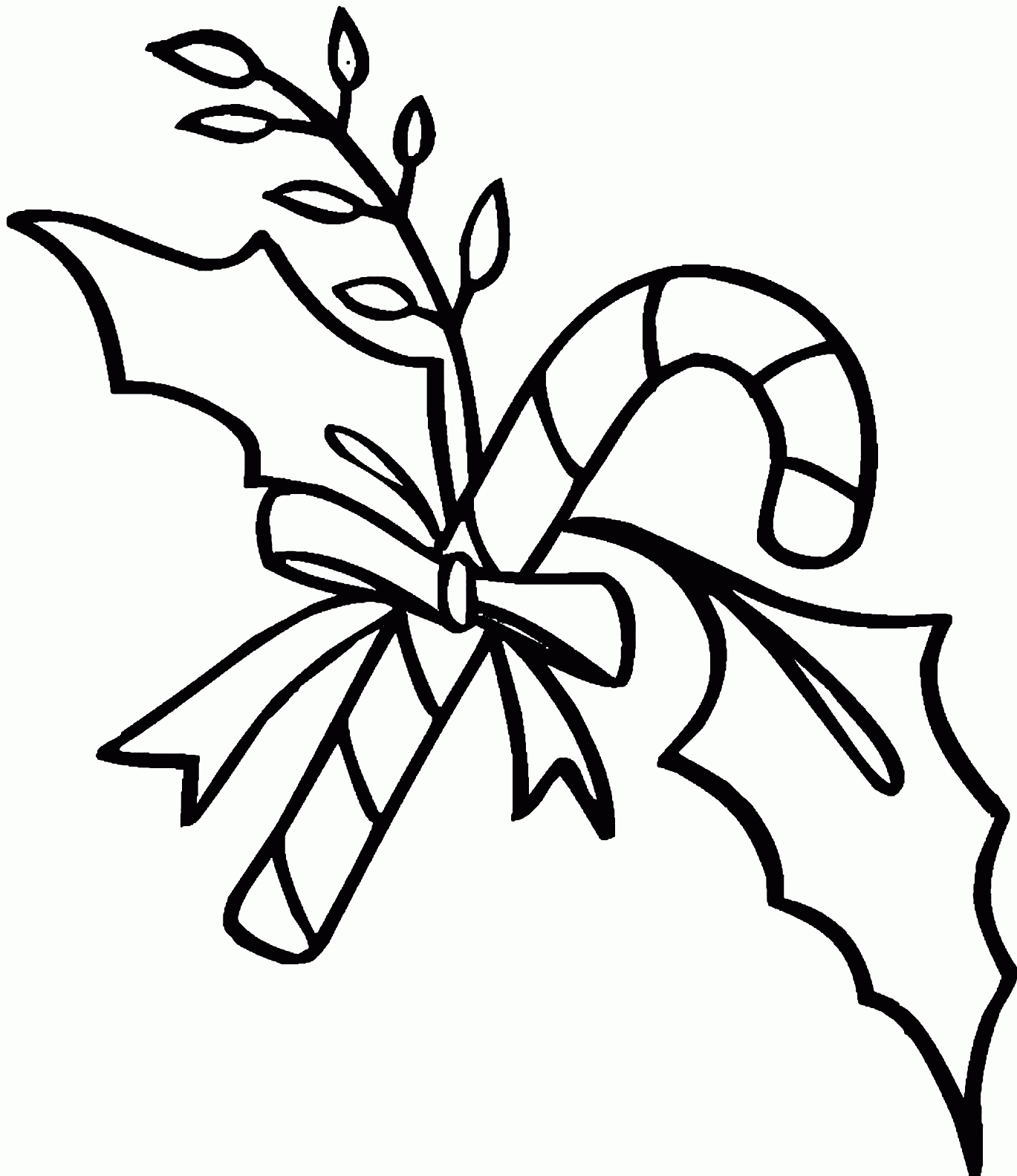 Download Printable Candy Cane Coloring Pages - Coloring Home
