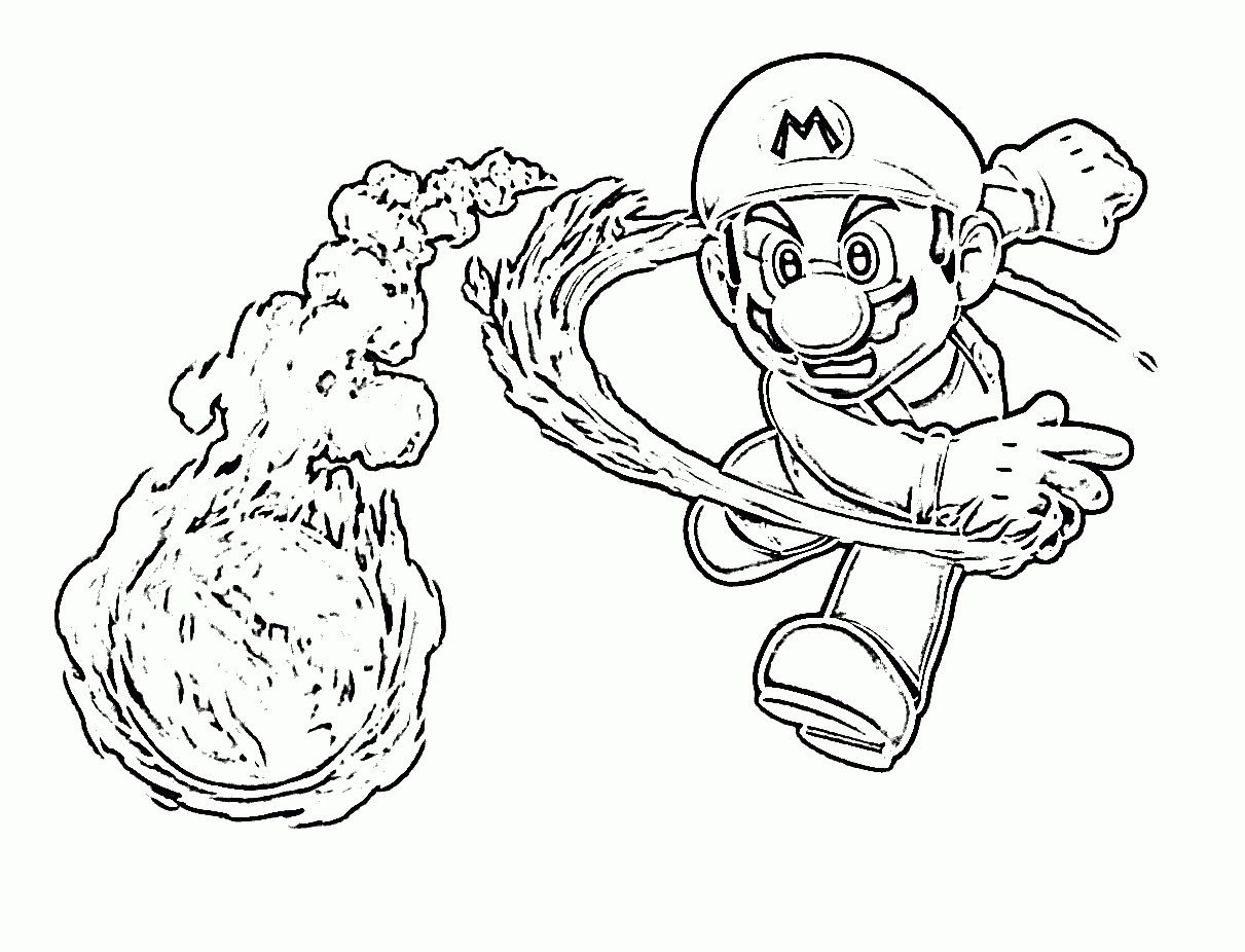 Mario Coloring Pages For Kids Printable Free Mario And Luigi ...