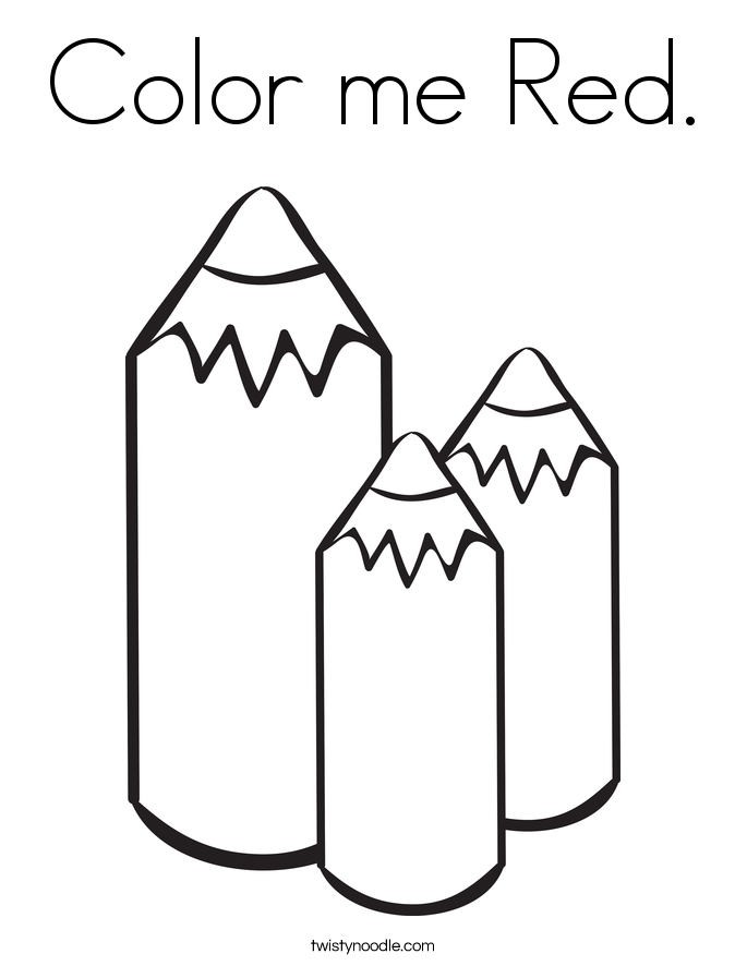 Red Coloring Pages Printable - Coloring Home