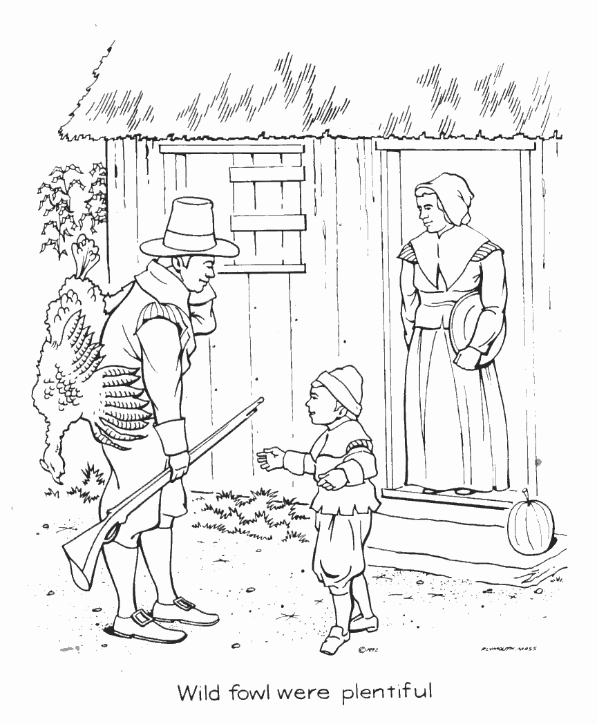 Pilgrim Coloring Pages | Coloring Pages To Print