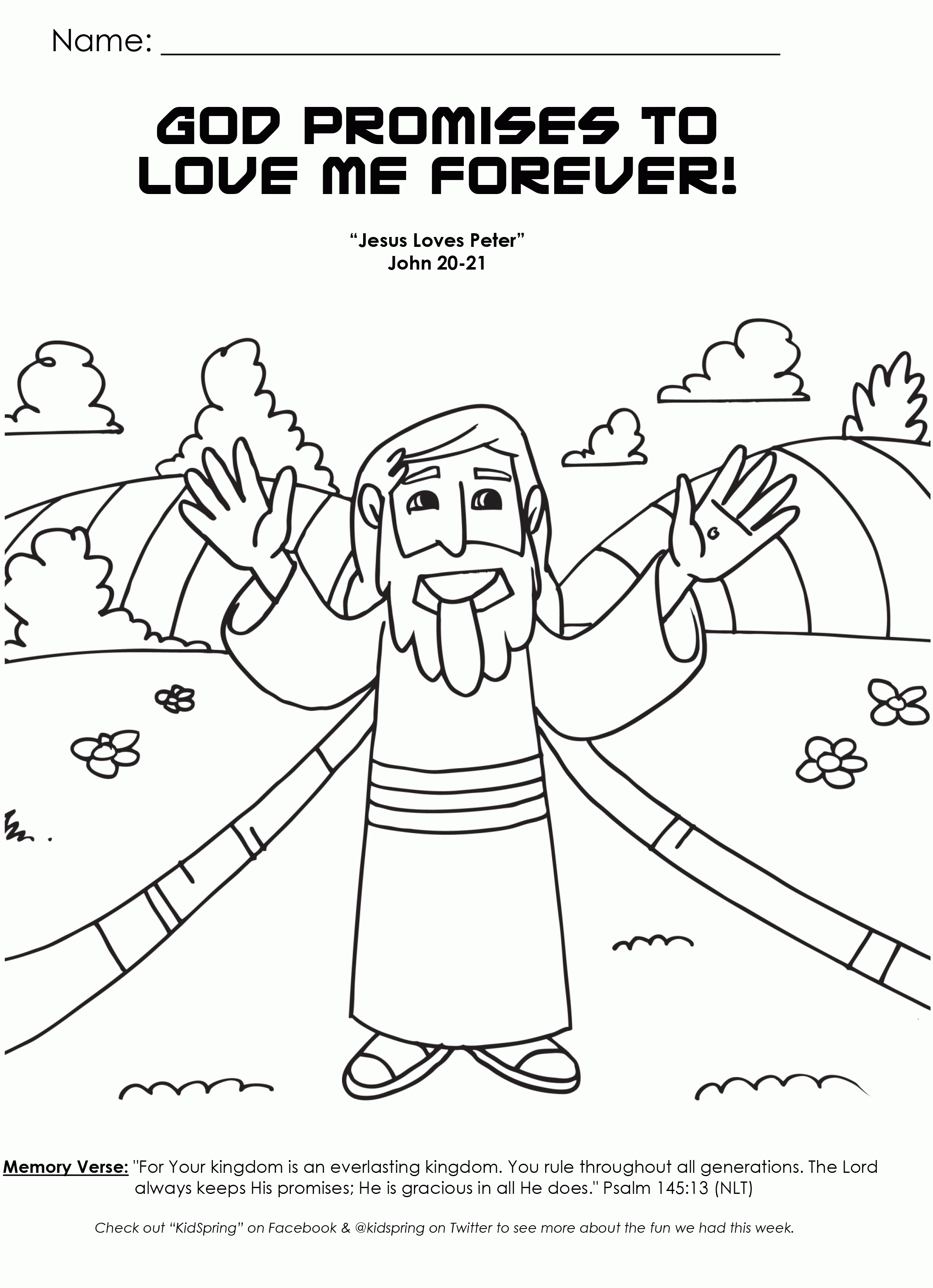 God's Love Coloring Pages 6