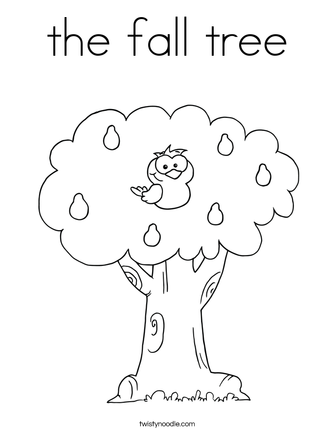 Coloring Pages Fall Trees - High Quality Coloring Pages