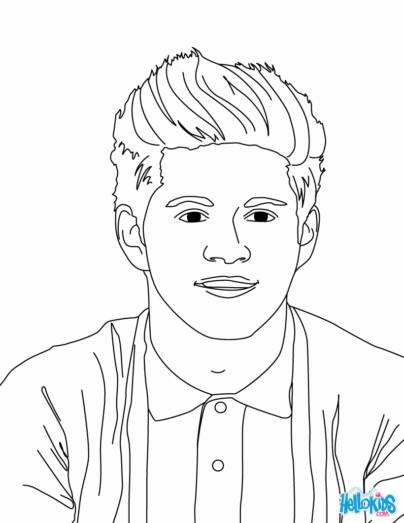 ONE DIRECTION Coloring pages - HARRY STYLES