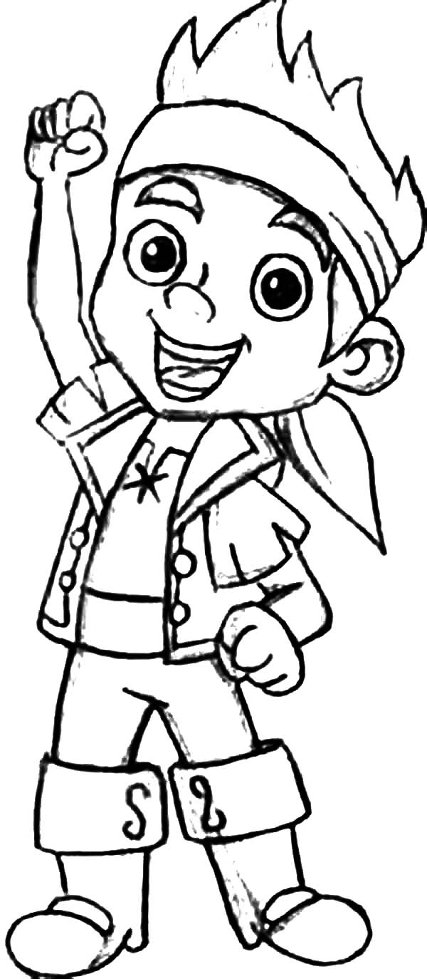 Jake the Leader of Never Land Pirates Coloring Page | Kids Play ...