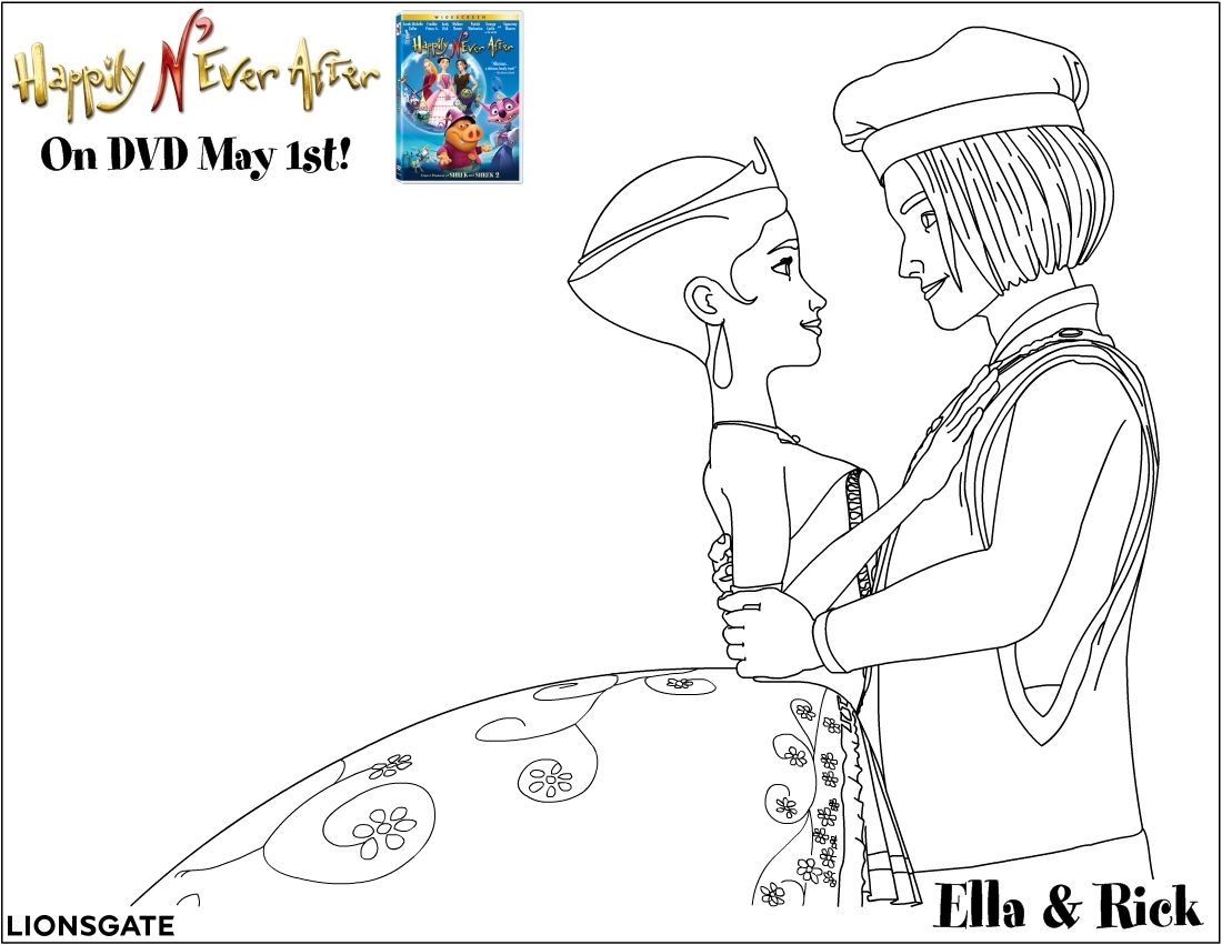 Happily N'Ever After Free Coloring Pages for Kids - Printable ...