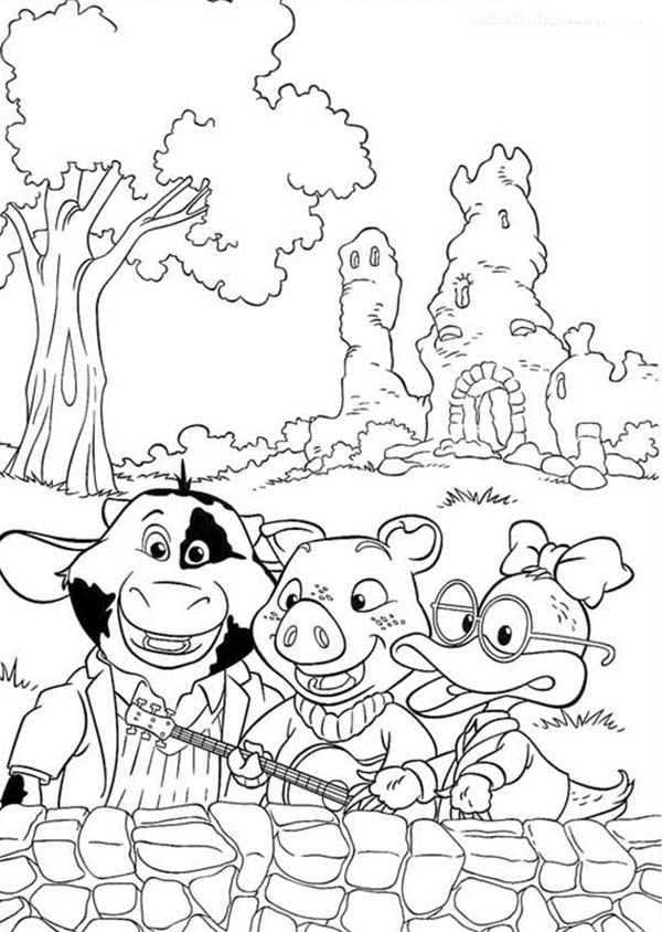 Piggly Wiggly and Friends Coloring Pages: Piggly Wiggly and ...