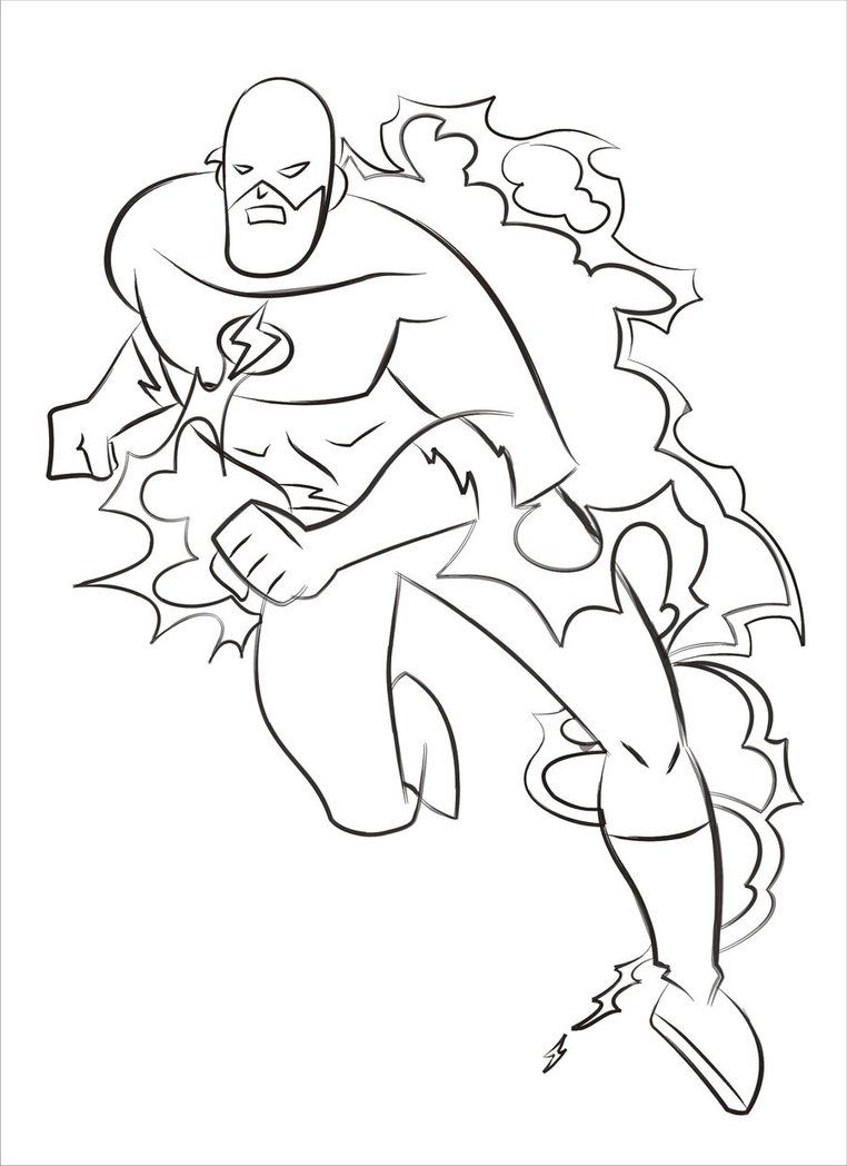 The Flash Coloring Pages - Coloring Home