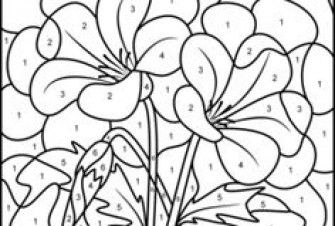 Hard Color By Number Coloring Pages - Coloring
