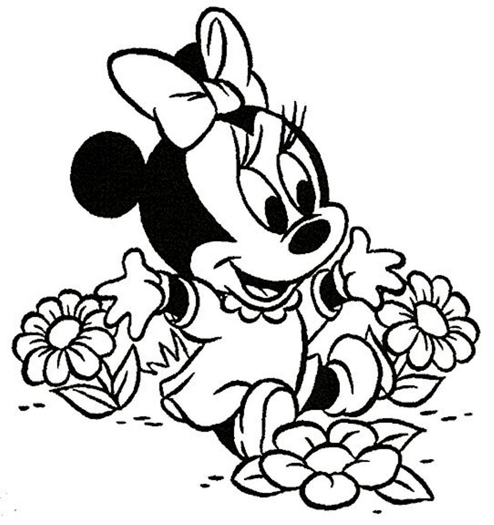 baby minnie mouse coloring pages from minnie mouse coloring pages ...