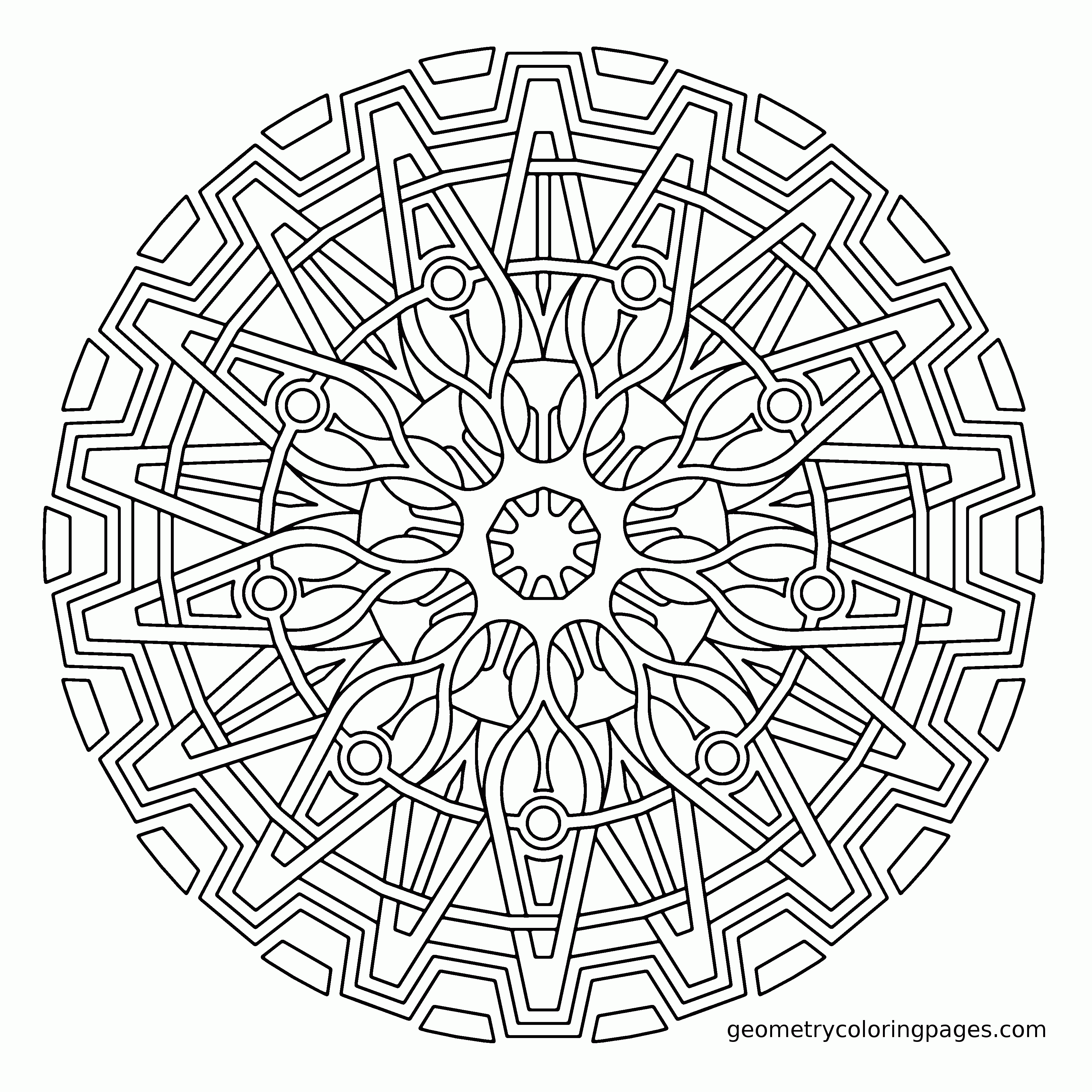 fractal coloring pages for kids