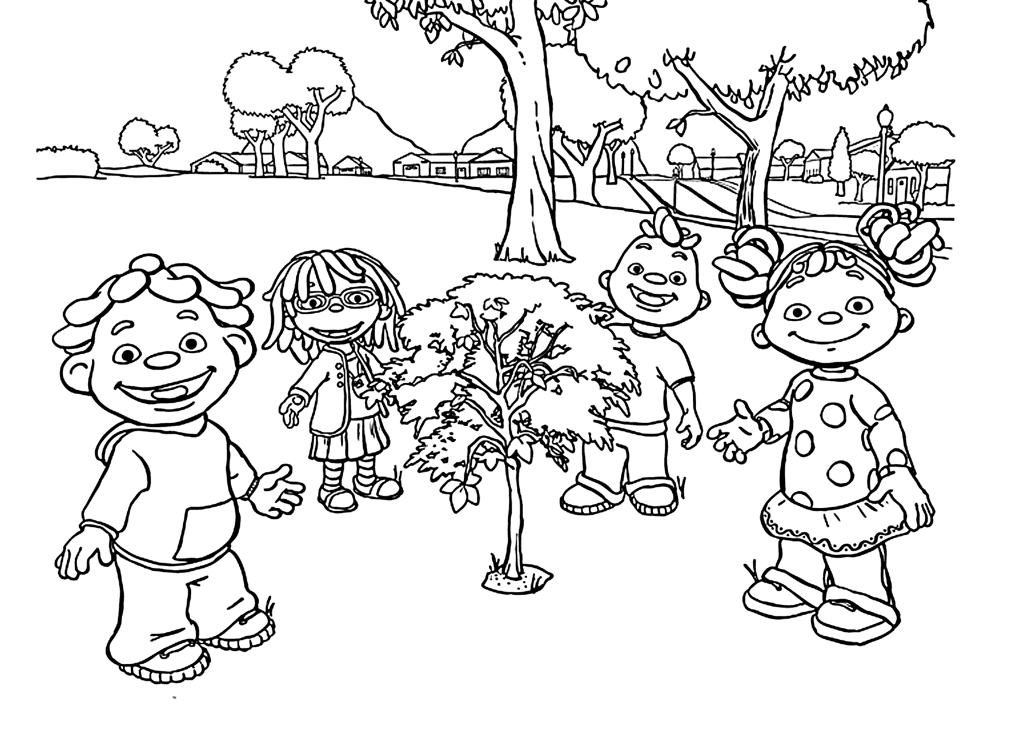 Sid the science kid coloring pages to download and print for free