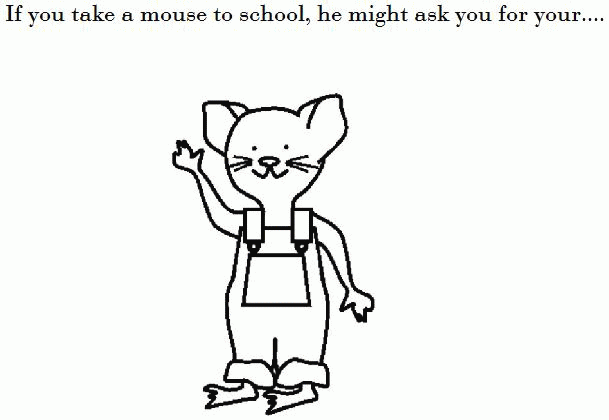 If You Give A Mouse A Cookie Coloring Pages Coloring Home