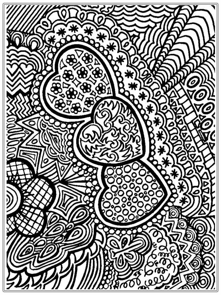 Coloring Pages: Printable Heart Coloring Pages Adults Designs ...