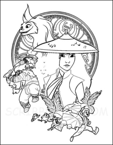 10 Free Raya And The Last Dragon Coloring Pages Printable Coloring Home