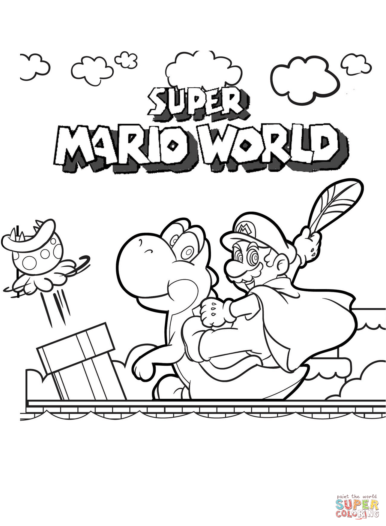 Get Inspired For Super Mario Run Coloring Pages | AnyOneForAnyaTeam