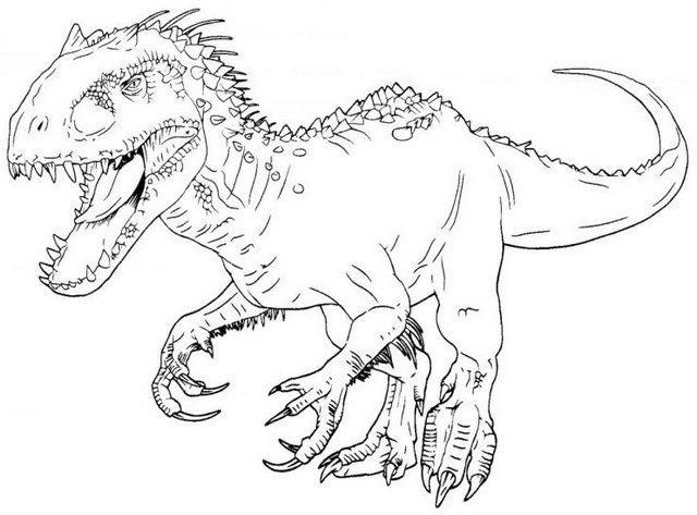 Indominus Rex has long been extinct however. At first glance, Indominus rex  most closely resembles a T… | Dinosaur coloring pages, Dinosaur coloring, Coloring  pages