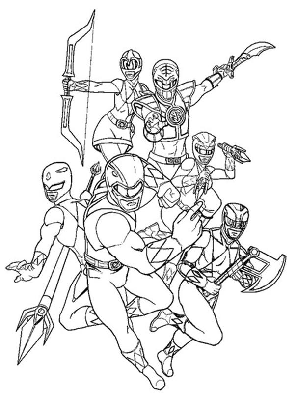 20+ Free Printable Power Rangers Coloring Pages - EverFreeColoring.com